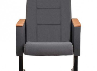 Gray Art Deco Armchair Luxury Single-Seater Theater Armchair Single Seater Textile